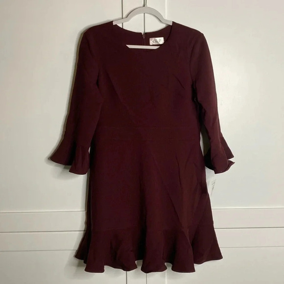 ELIZA J Bell Sleeve Fit & Flare Dress - Picture 1 of 6